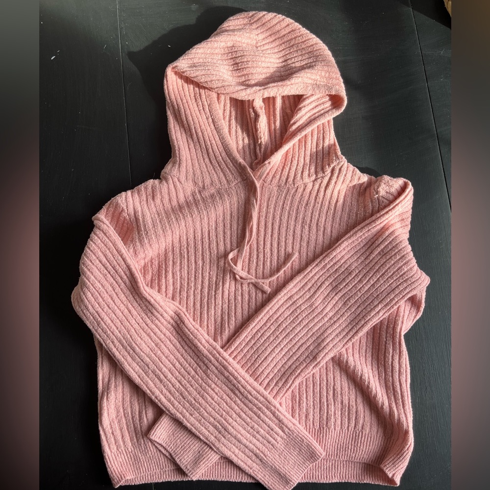 Pink blush colored knit pull over sweater from No Boundaries, size XL